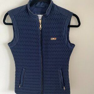 US POLO ASSN QUILTED OUTDOOR VEST TAILORED NAVY SIZE 36EU